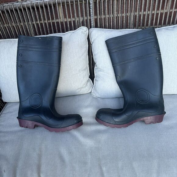 LaCrosse Rubber Mud And Rain Boots Mens 7 Womens 9 Made In USA- Black - Picture 10 of 11